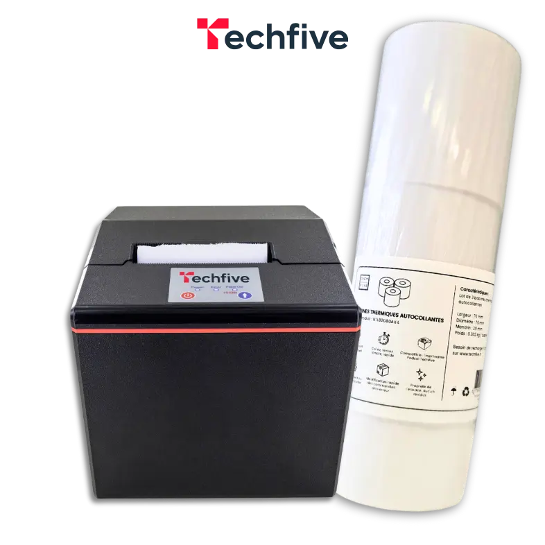 Thermal Printer Self-adhesive + 3 label rolls