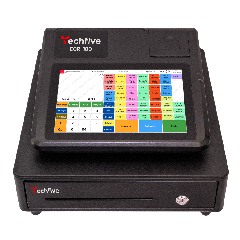 Caja registradora ECR100 con cajón